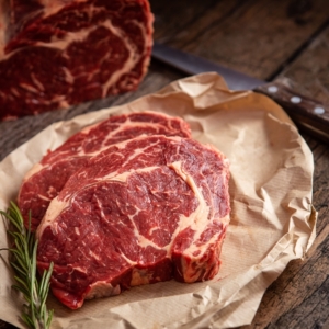28-day matured Irish Angus ribeye steak (2-pack)